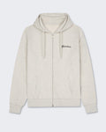 FLÂNEUR Men's Signature Zip-Up Hoodie with Zip and Hood Grey