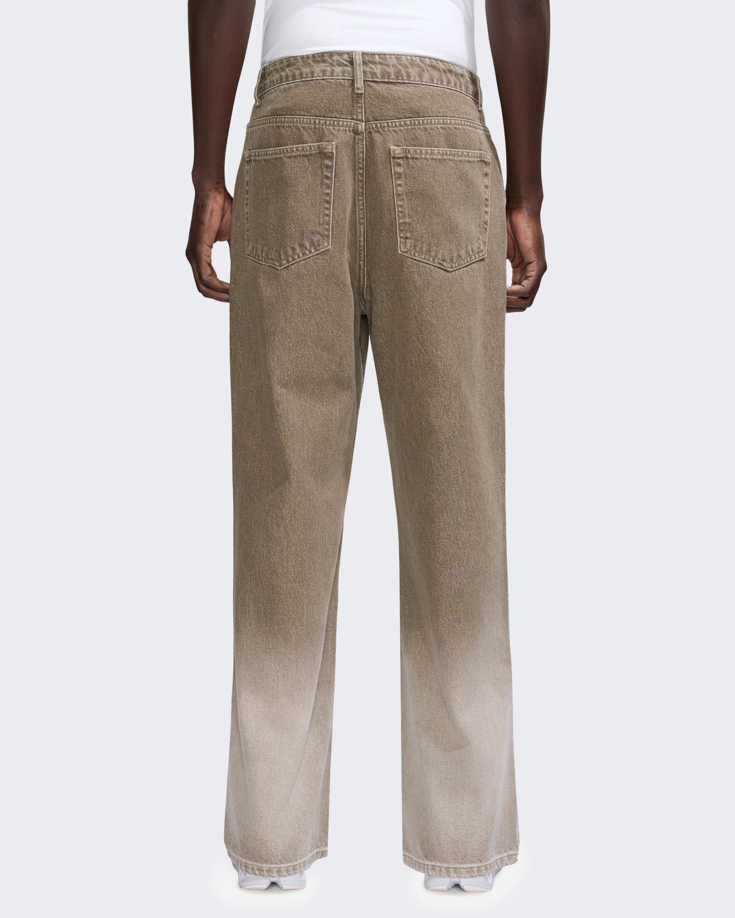 FLÂNEUR Heren Relaxed fit jeans met faded wassing Grijs - Eleganza.nl