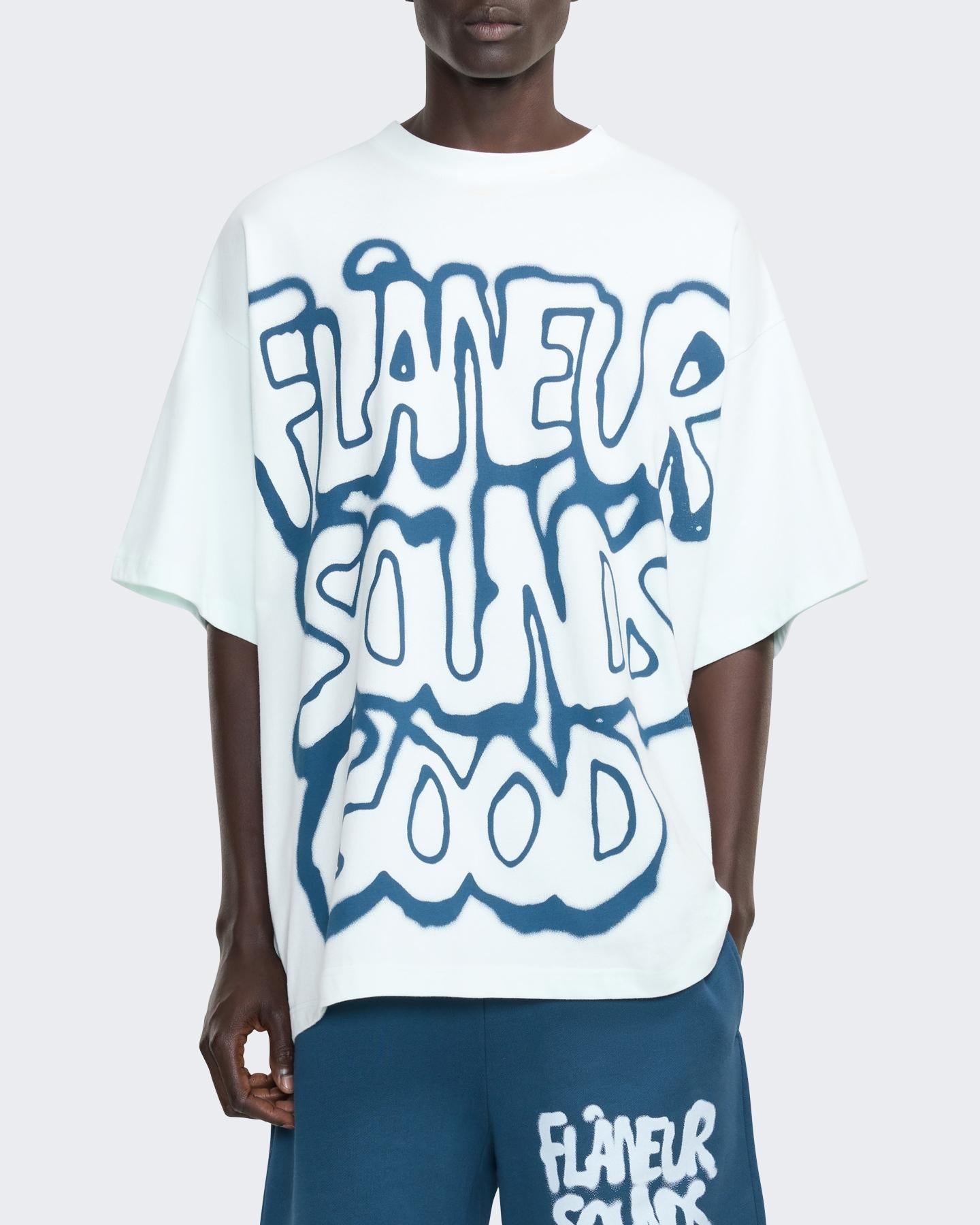 FLÂNEUR Heren Sounds Good Spray T-Shirt - Eleganza.nl