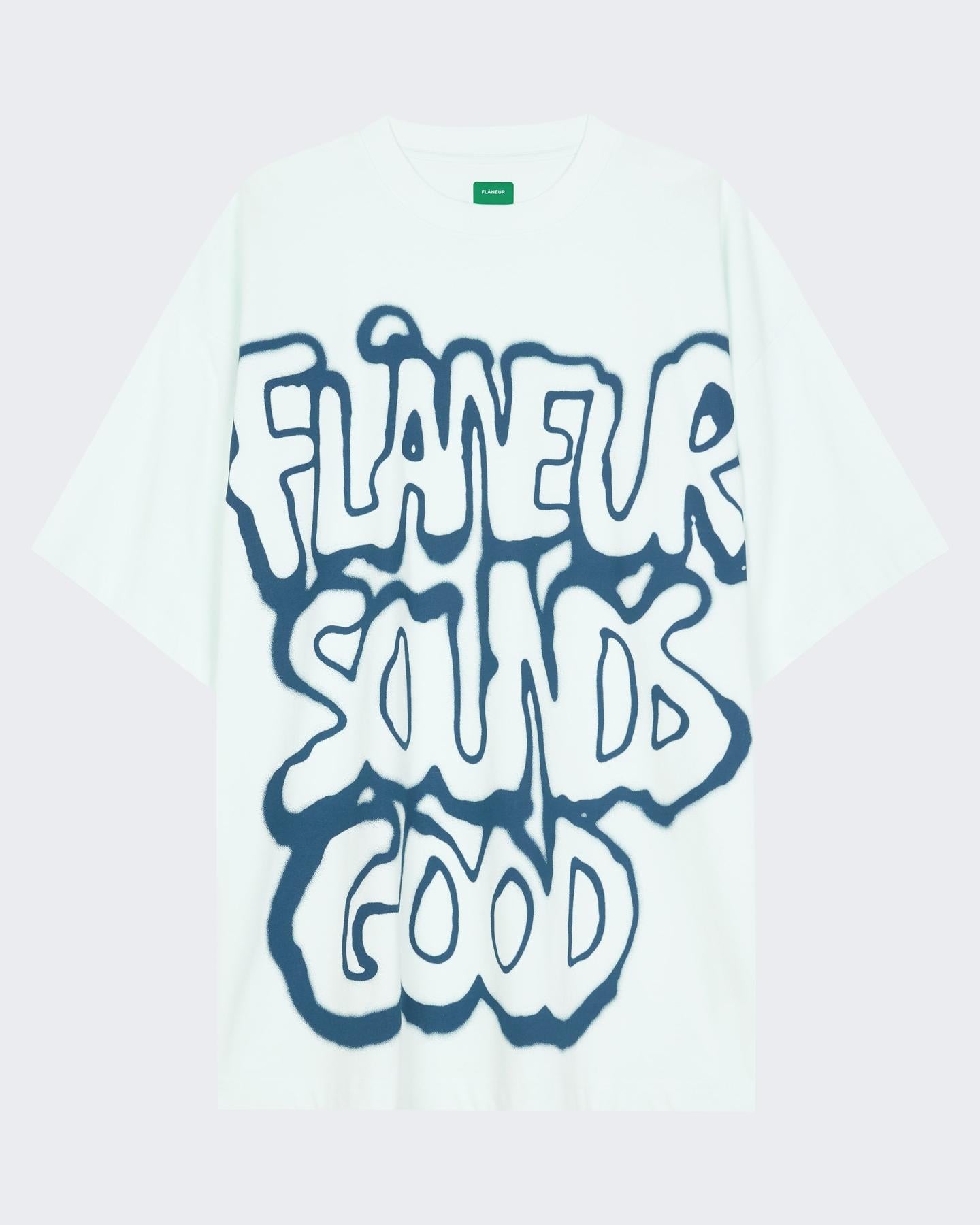 FLÂNEUR Heren Sounds Good Spray T-Shirt - Eleganza.nl