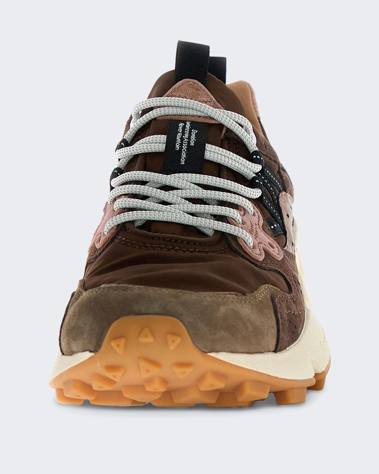 Flower Mountain Dames Lage sneaker met veters Bruin - Eleganza.nl