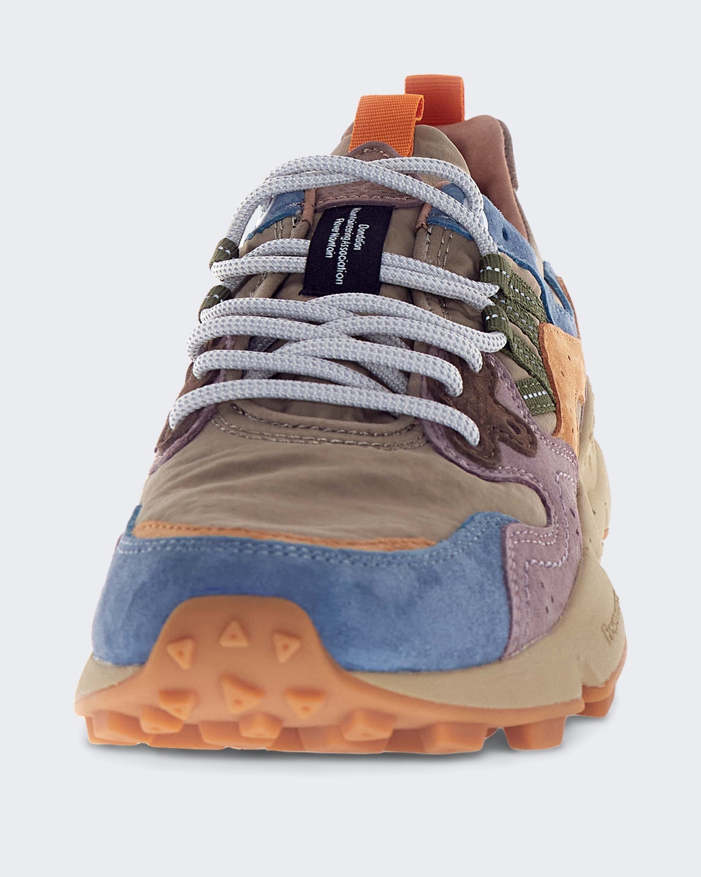 Flower Mountain Dames Lage sneaker met veters Petrol - Eleganza.nl