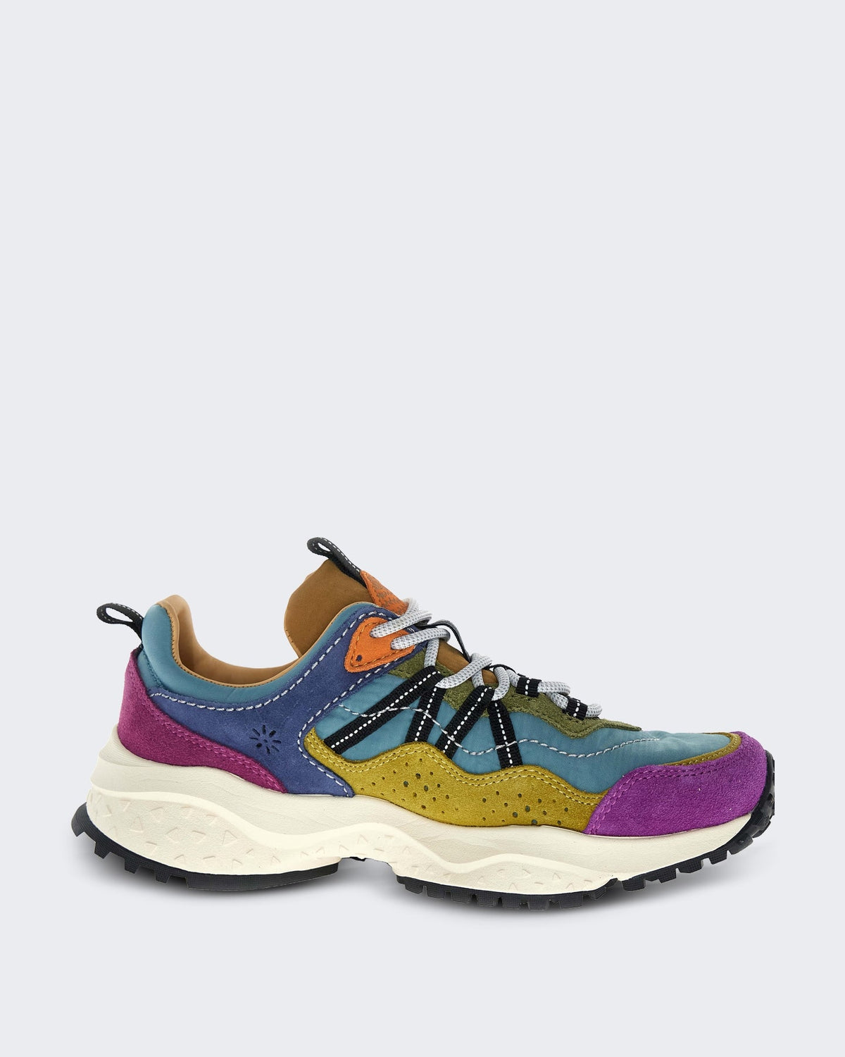 Flower Mountain Dames Lichtgewicht sneaker met kleuraccenten Roze - Eleganza.nl
