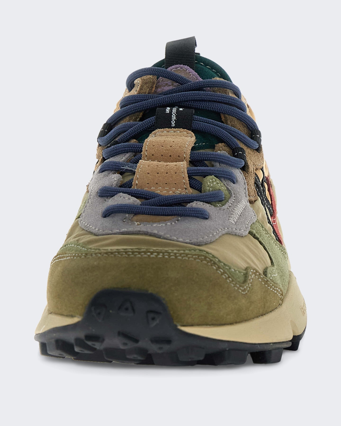 Flower Mountain Heren Leren sneaker met suède details Bruin - Eleganza.nl