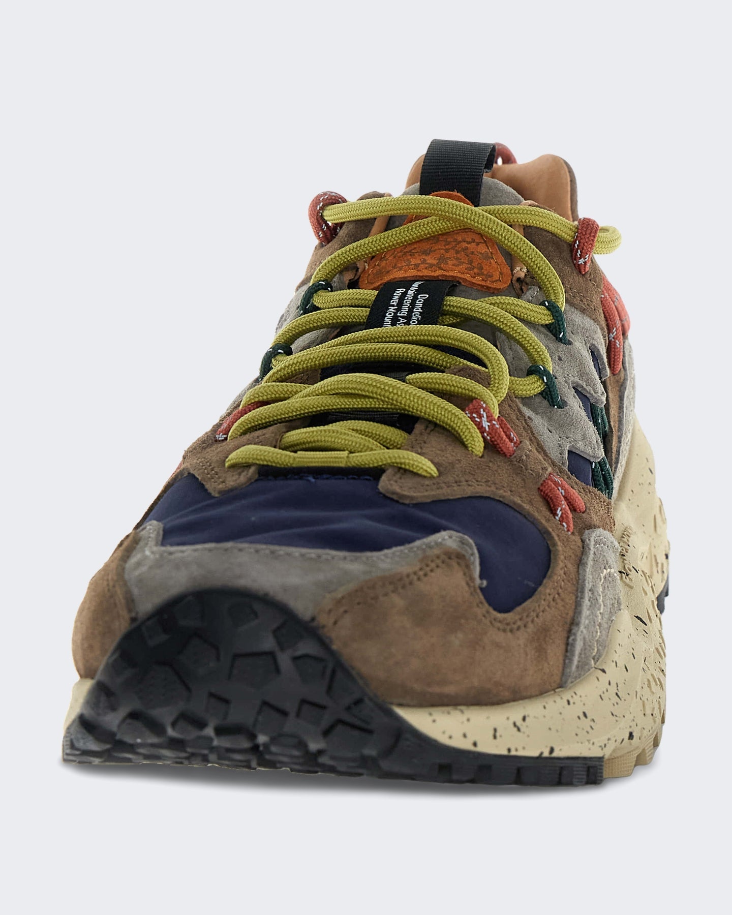 Flower Mountain Heren Robuuste herensneaker met suède details Bruin - Eleganza.nl