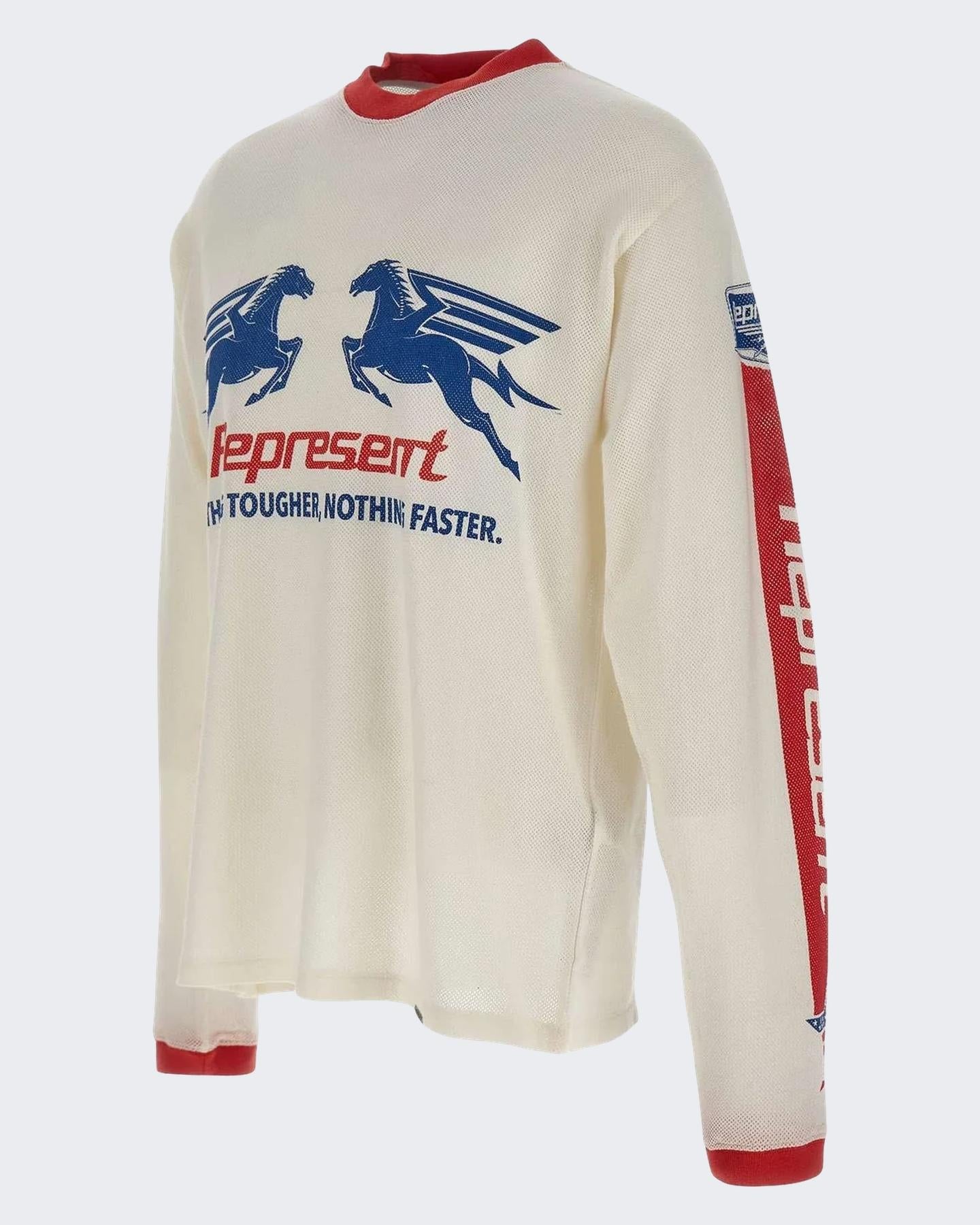 Represent Heren Mesh Pegasus Long Sleeve T-Shi