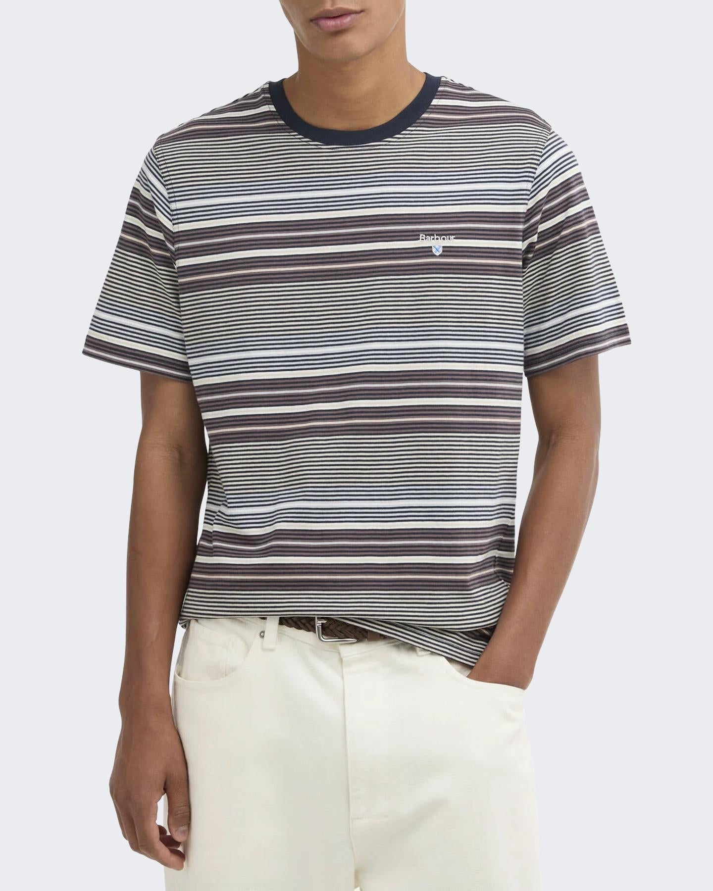 Heren Steelrigg Stripe T-Shirt