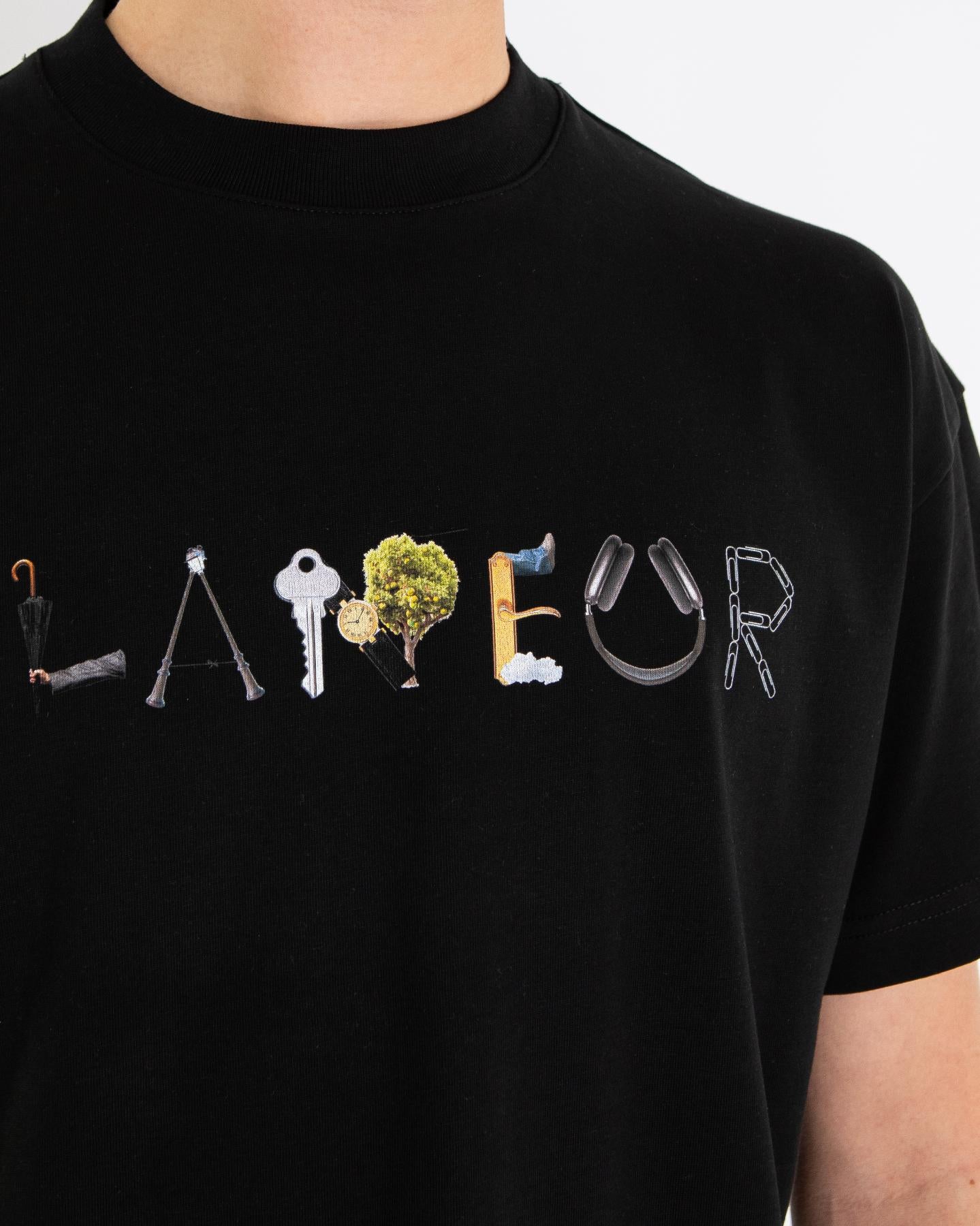 Heren Objects T-Shirt Zwart