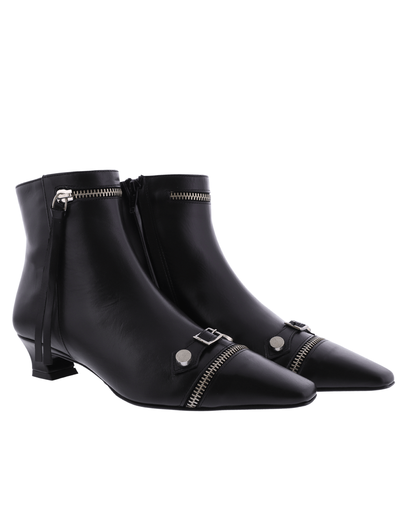 Women Tronchetto leather black