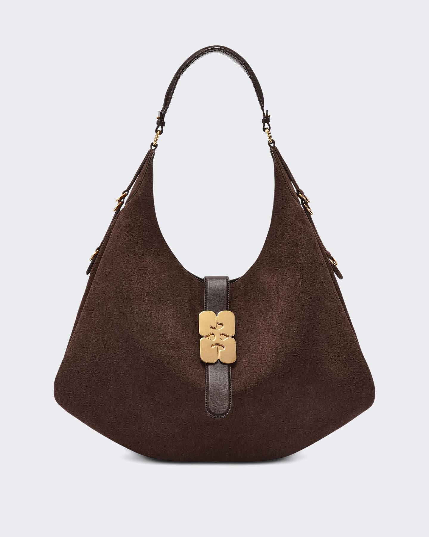 Ganni Dames Large Kat Bag Bruin