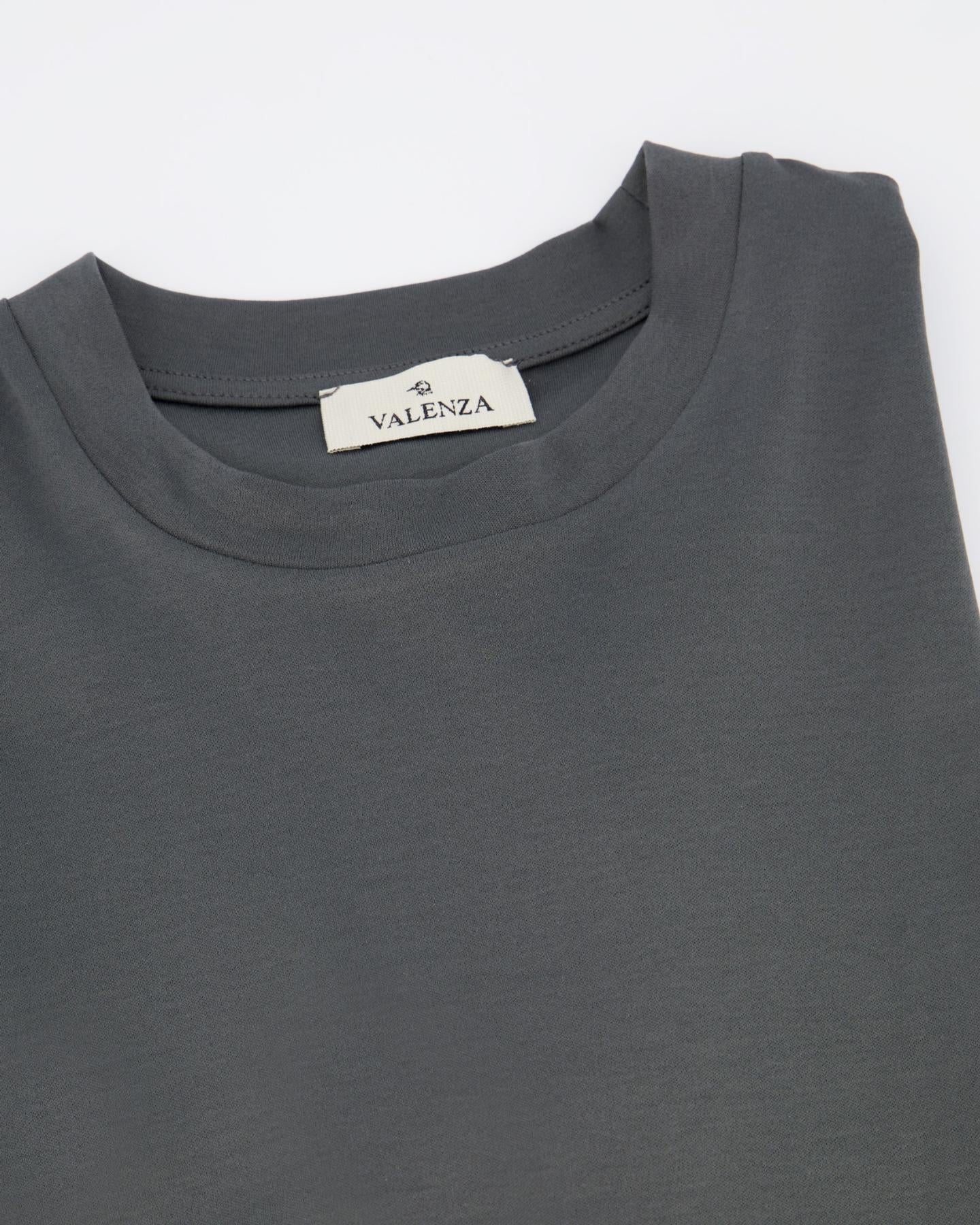 Heren Interlock Supima T-Shirt Grijs