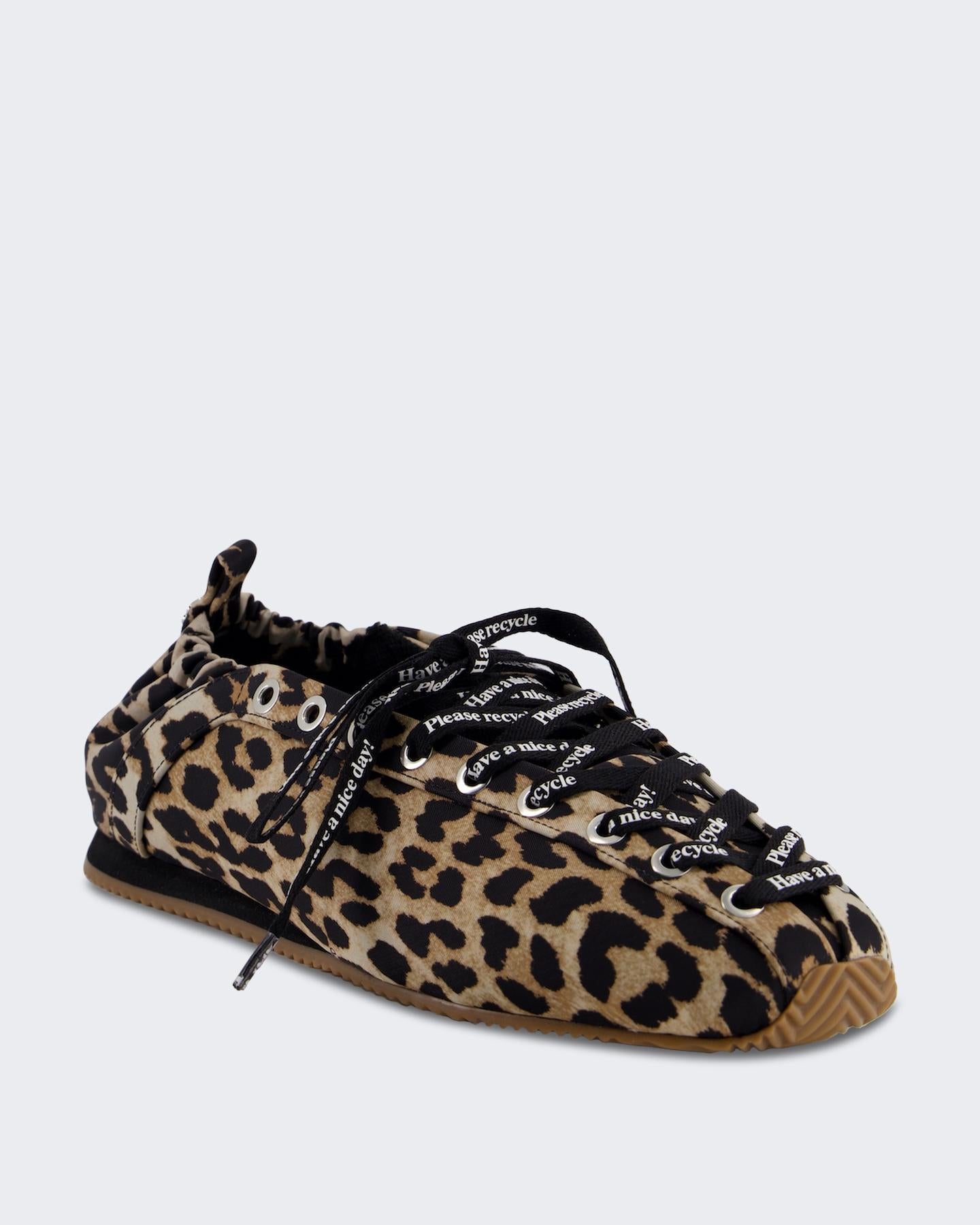 Ganni Dames Ballerina's met luipaardprint - Eleganza.nl