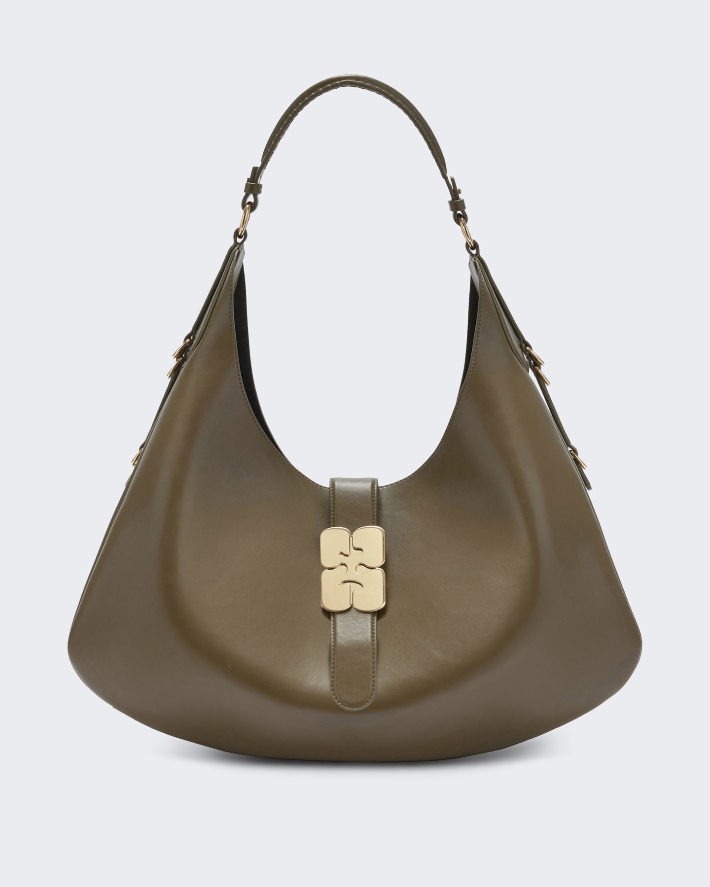 Ganni Dames Kat Large Butter Groen - Eleganza.nl
