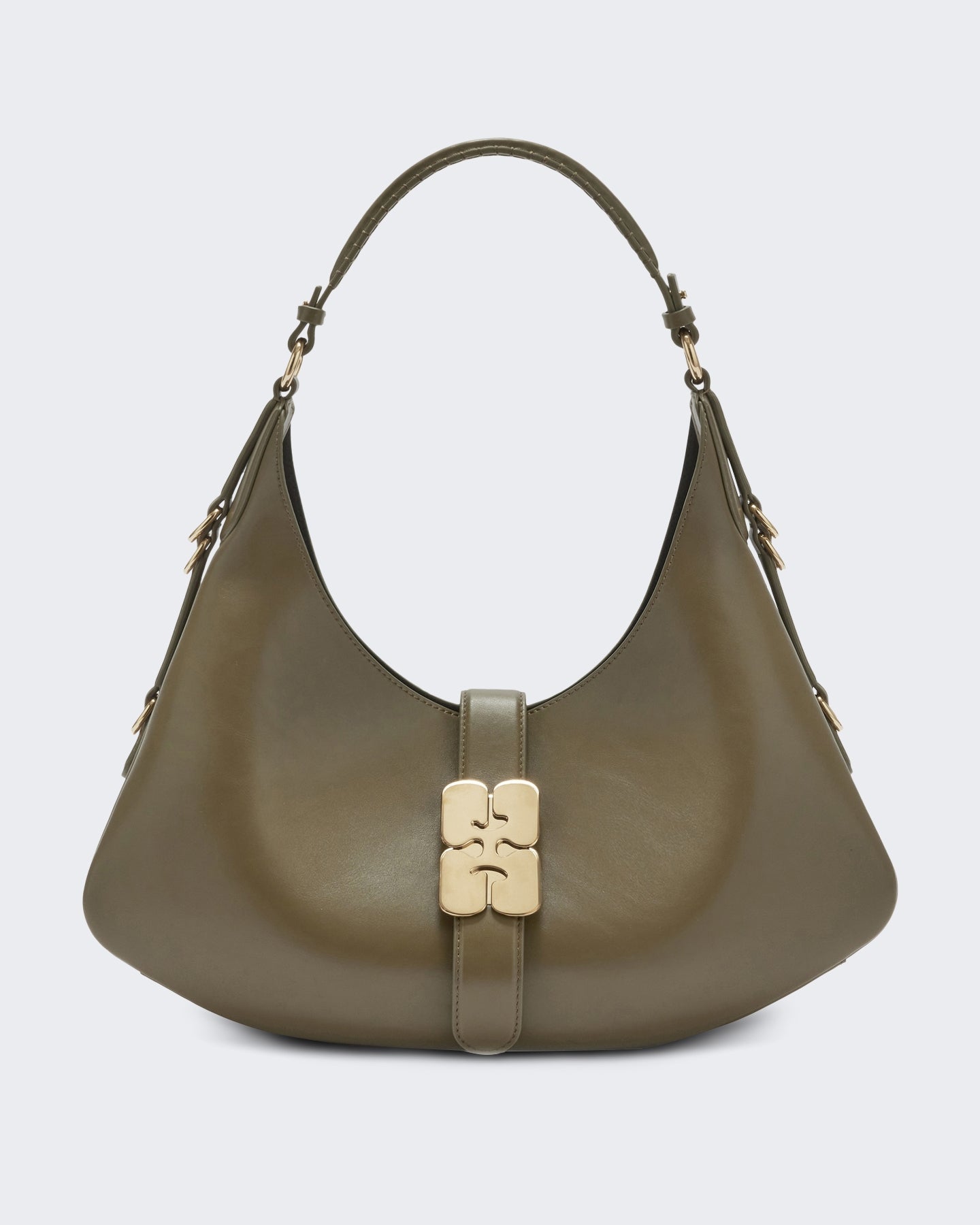Ganni Dames Kat Small Butter Groen - Eleganza.nl
