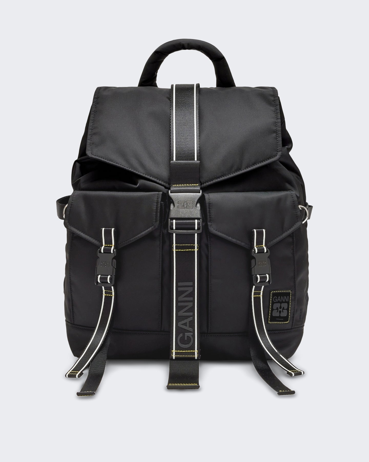Ganni Dames Re-Tech sport nylon rugzak Zwart - Eleganza.nl