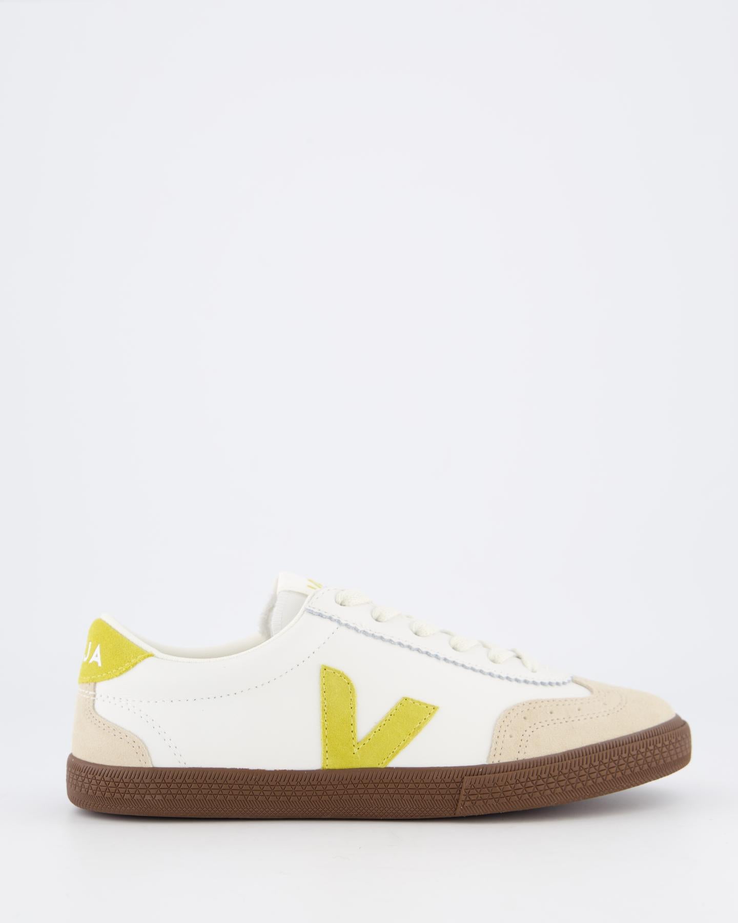Dames Volley Sneaker Wit/Geel