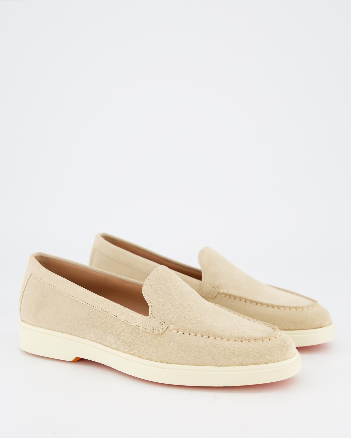 Santoni Dames Yalta Loafer Beige