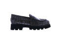 Women Croco lacquer loafer gray — huidige kleur