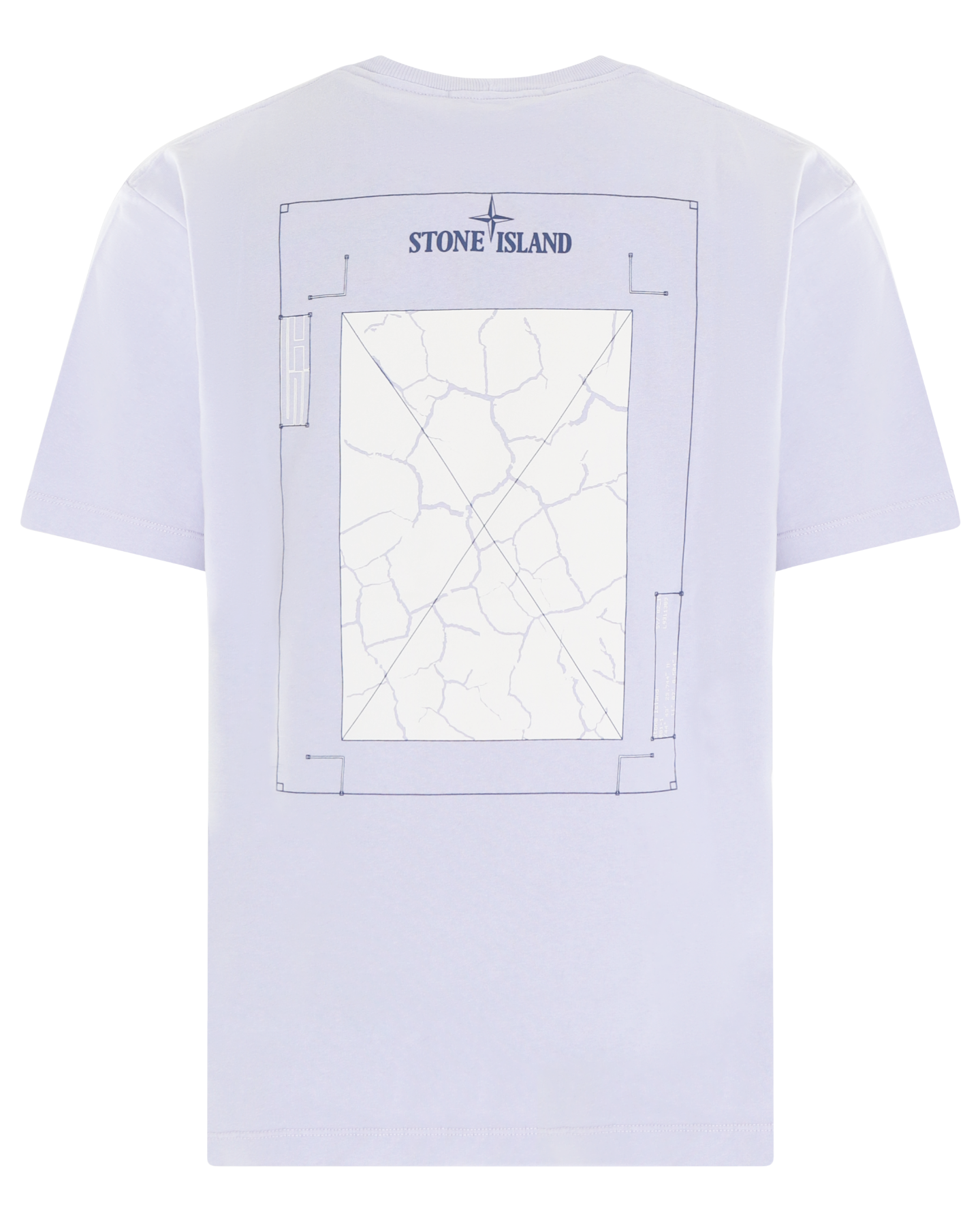 Heren ConstructionLine T-Shirt Paars