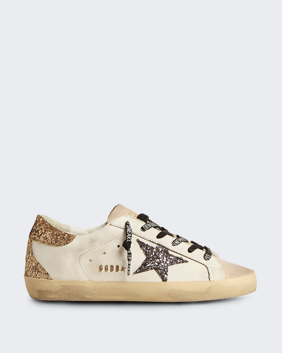 Golden Goose Dames Sneaker met vintage details Creme - Eleganza.nl