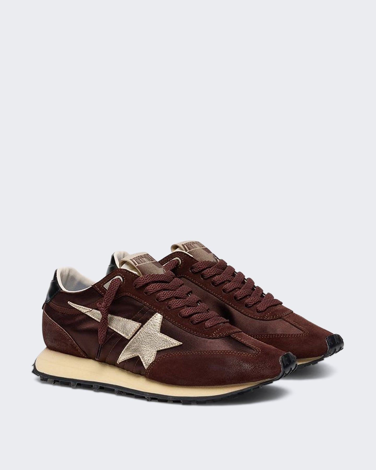 Golden Goose Dames Sneakers met vintage finish Bordeauxrood - Eleganza.nl