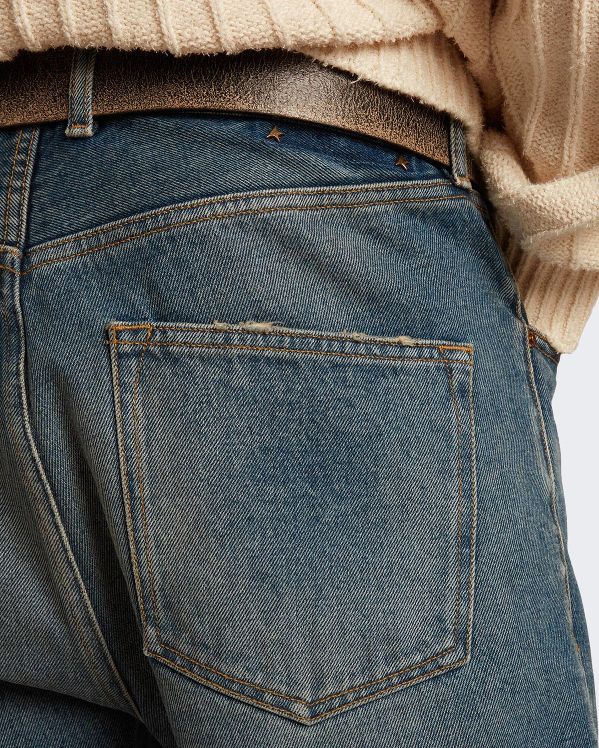 Golden Goose Heren Happy Jeans Blauw - Eleganza.nl