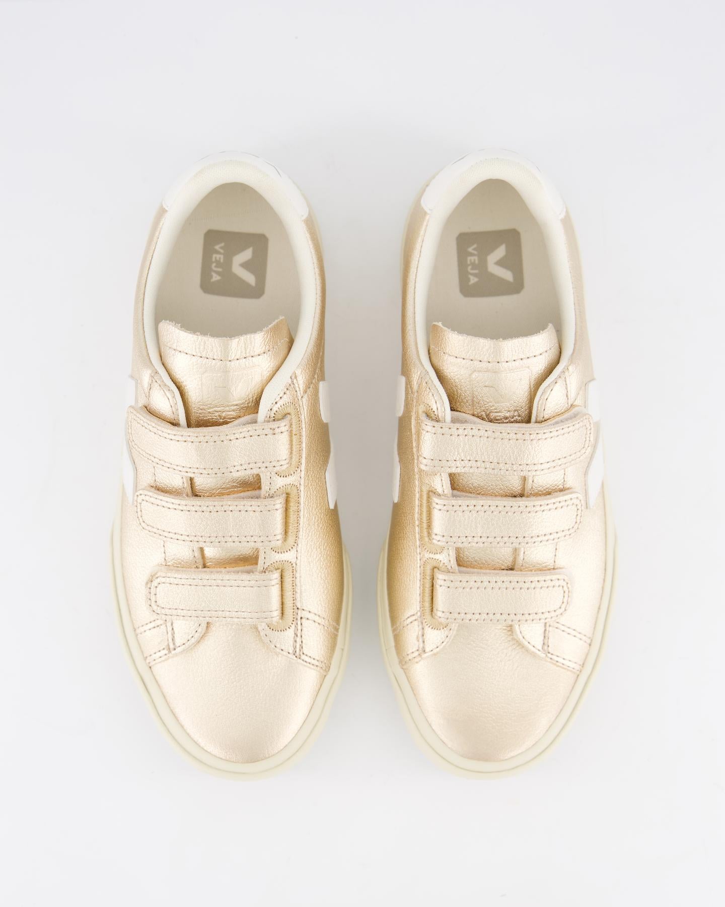 Veja Dames Recife Sneaker Leer Goud