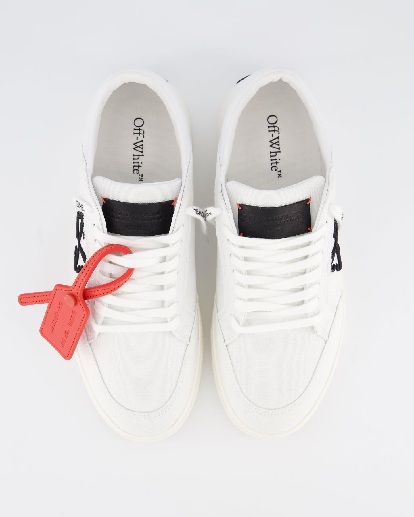 OFF WHITE Heren New Low Vulcanized Canvas Wit sneakers – foto 3