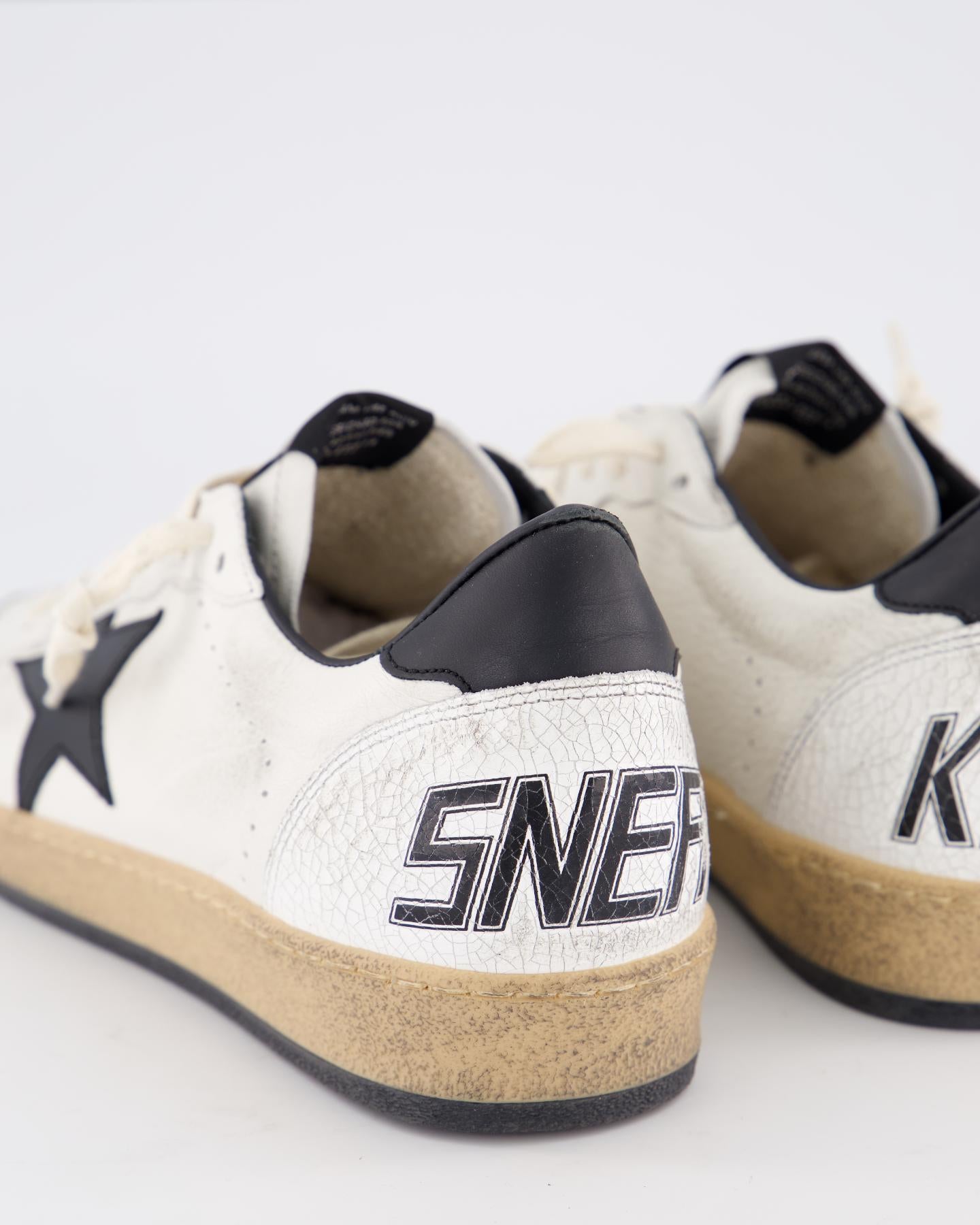 Heren Ball Star Sneaker Wit/Zwart