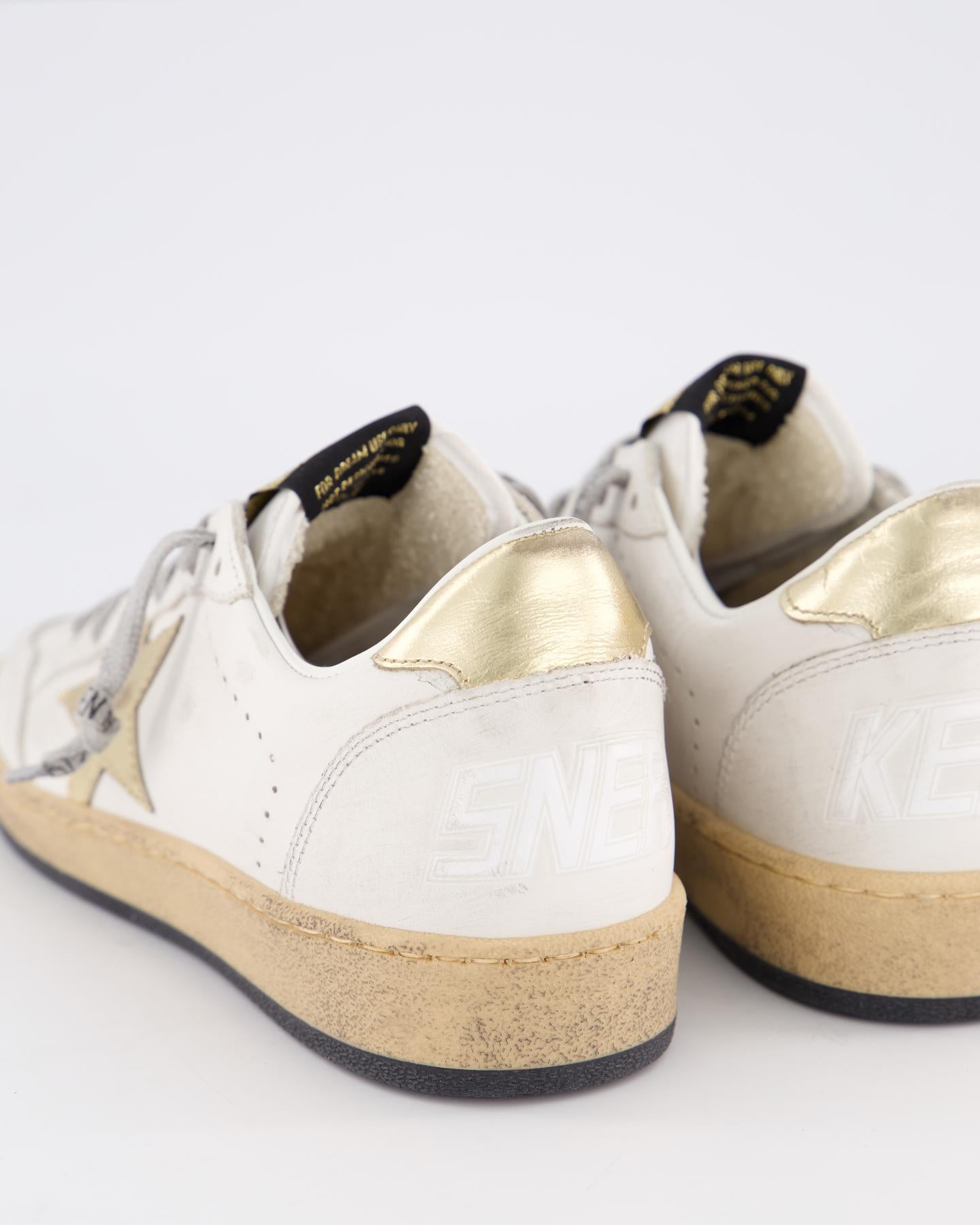 Dames Ball Star Sneaker Wit/Goud