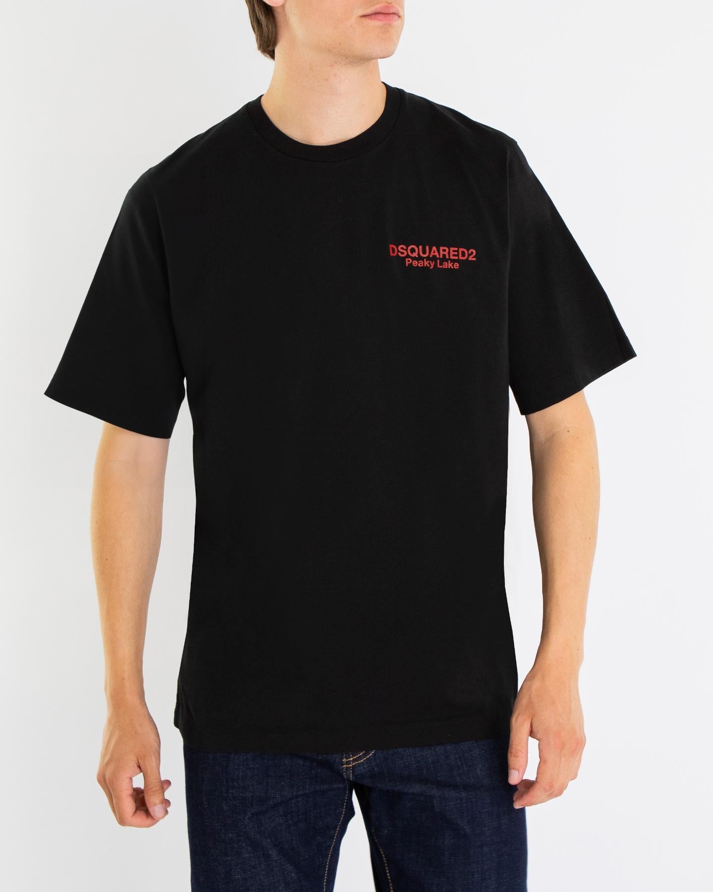 Heren Peaky Lake T-Shirt Zwart