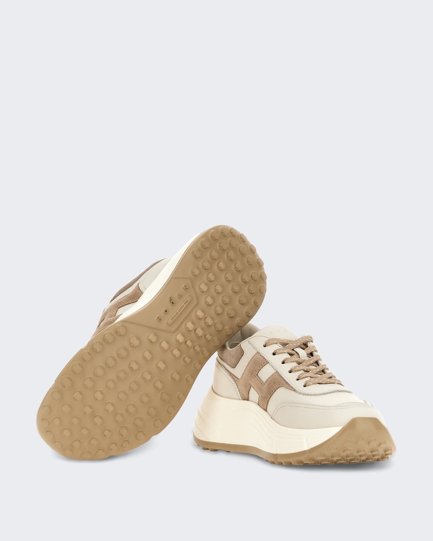 Hogan Dames Sneaker - H669 Allacciato H-Grey Grijs (2) - Eleganza.nl