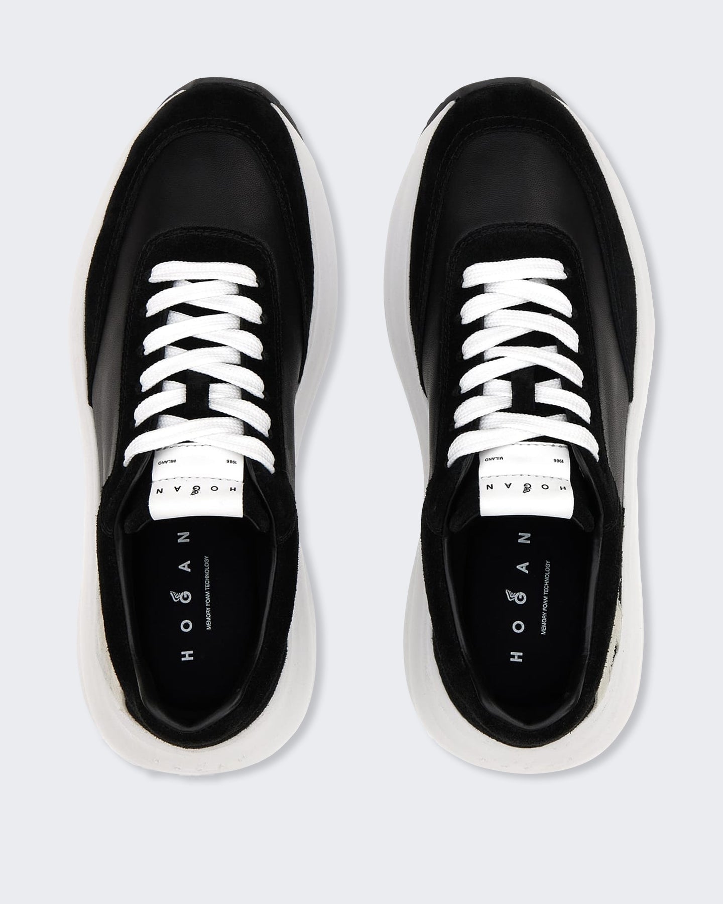 Hogan Dames Sneaker - H696 Allacciato H-Altraversione 9999 Zwart - Eleganza.nl