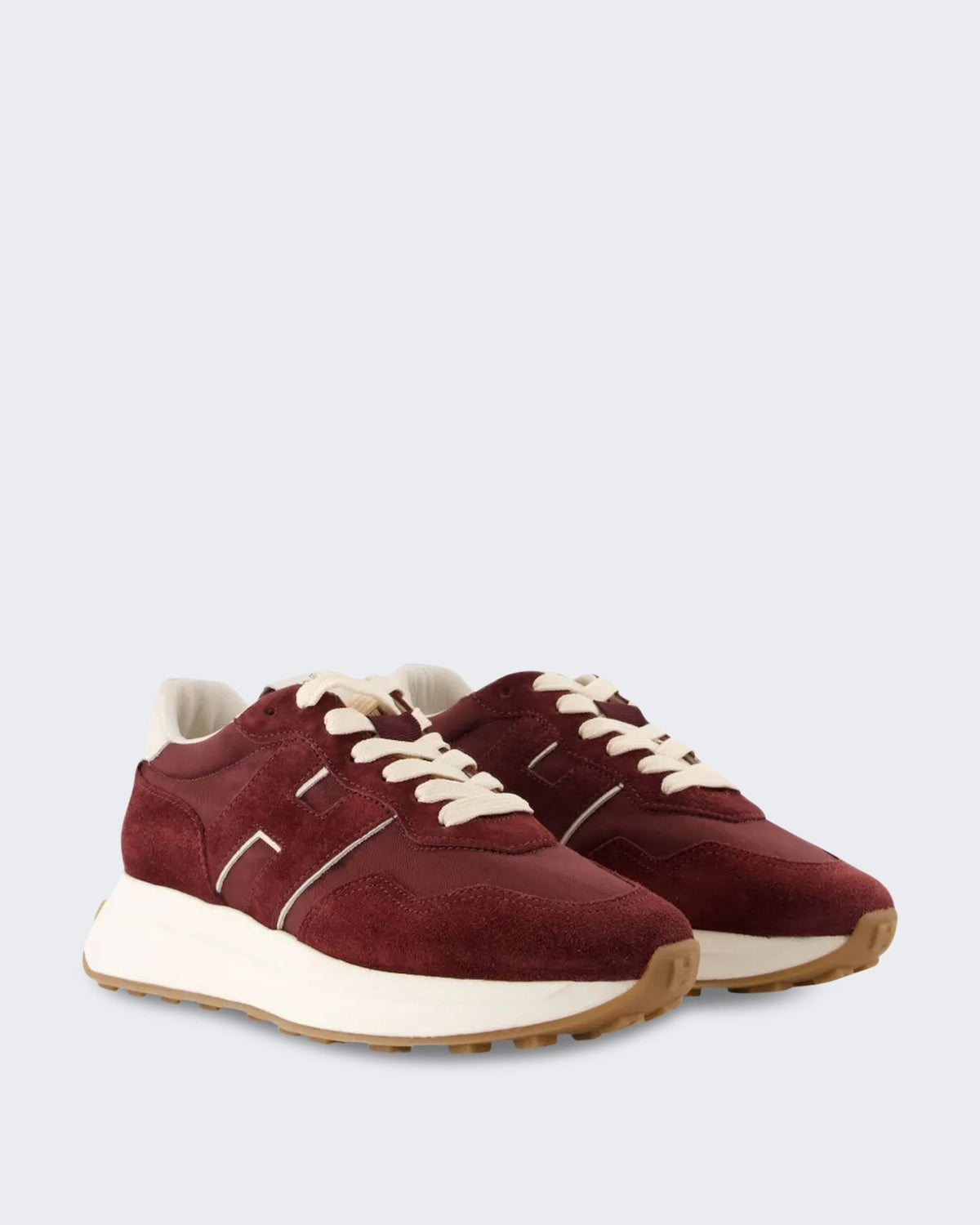 Hogan Dames Sneaker met vetersluiting H641 Rood - Eleganza.nl