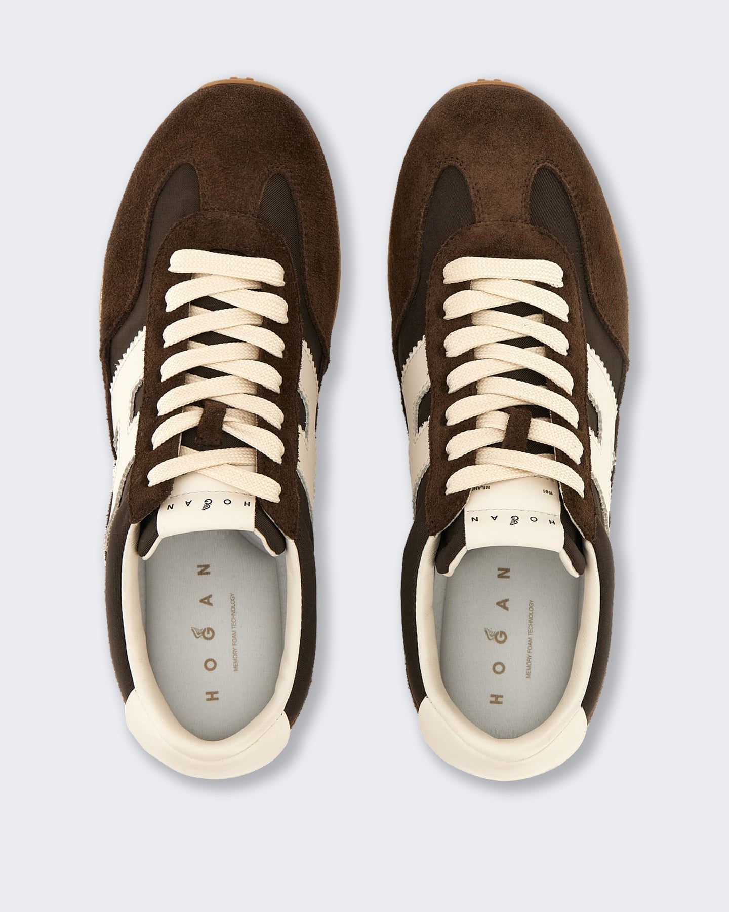 Hogan Dames Sneaker met vetersluiting H727 Rood - Eleganza.nl