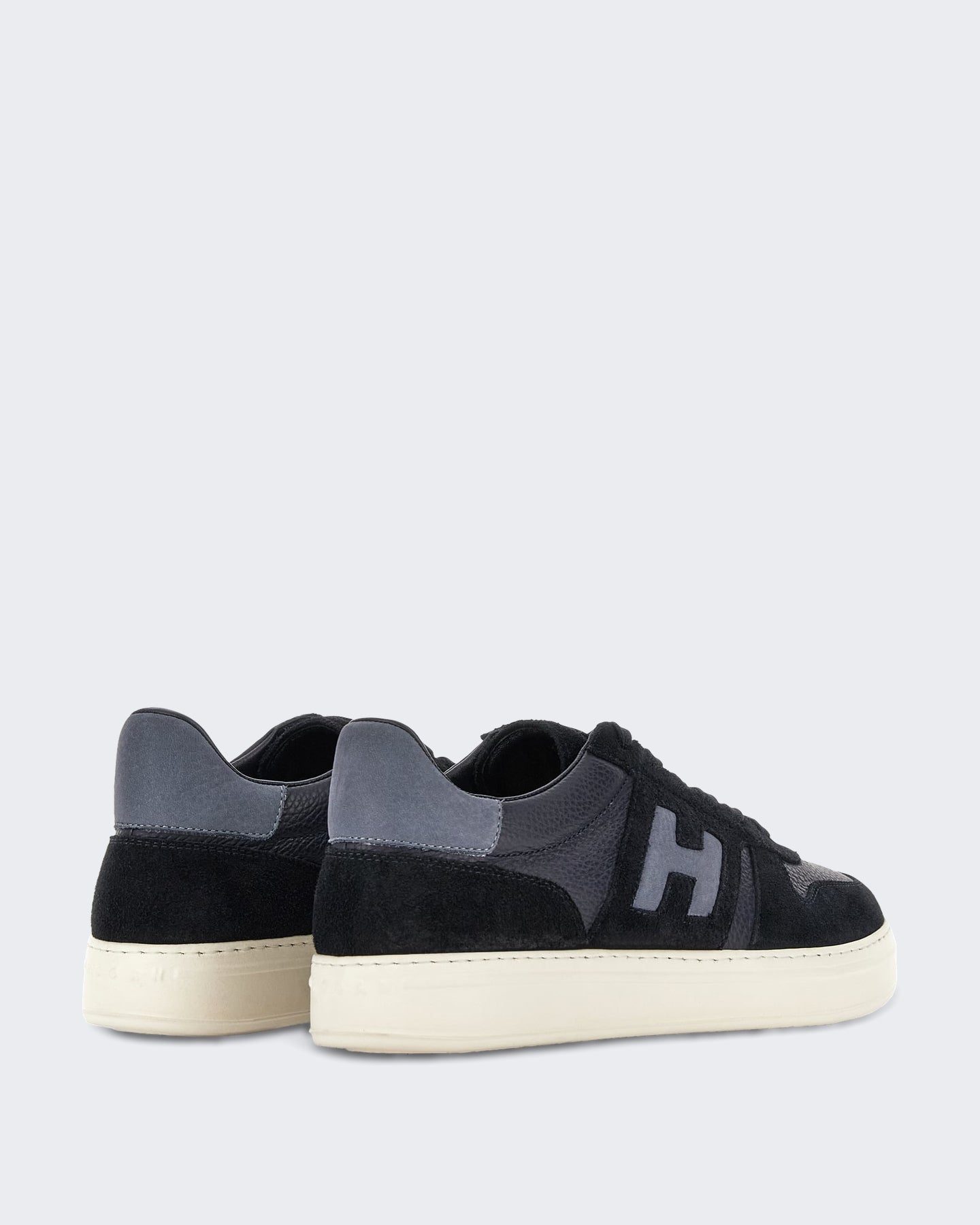 Hogan Heren Sneaker met vetersluiting en H-band detail Blauw - Eleganza.nl