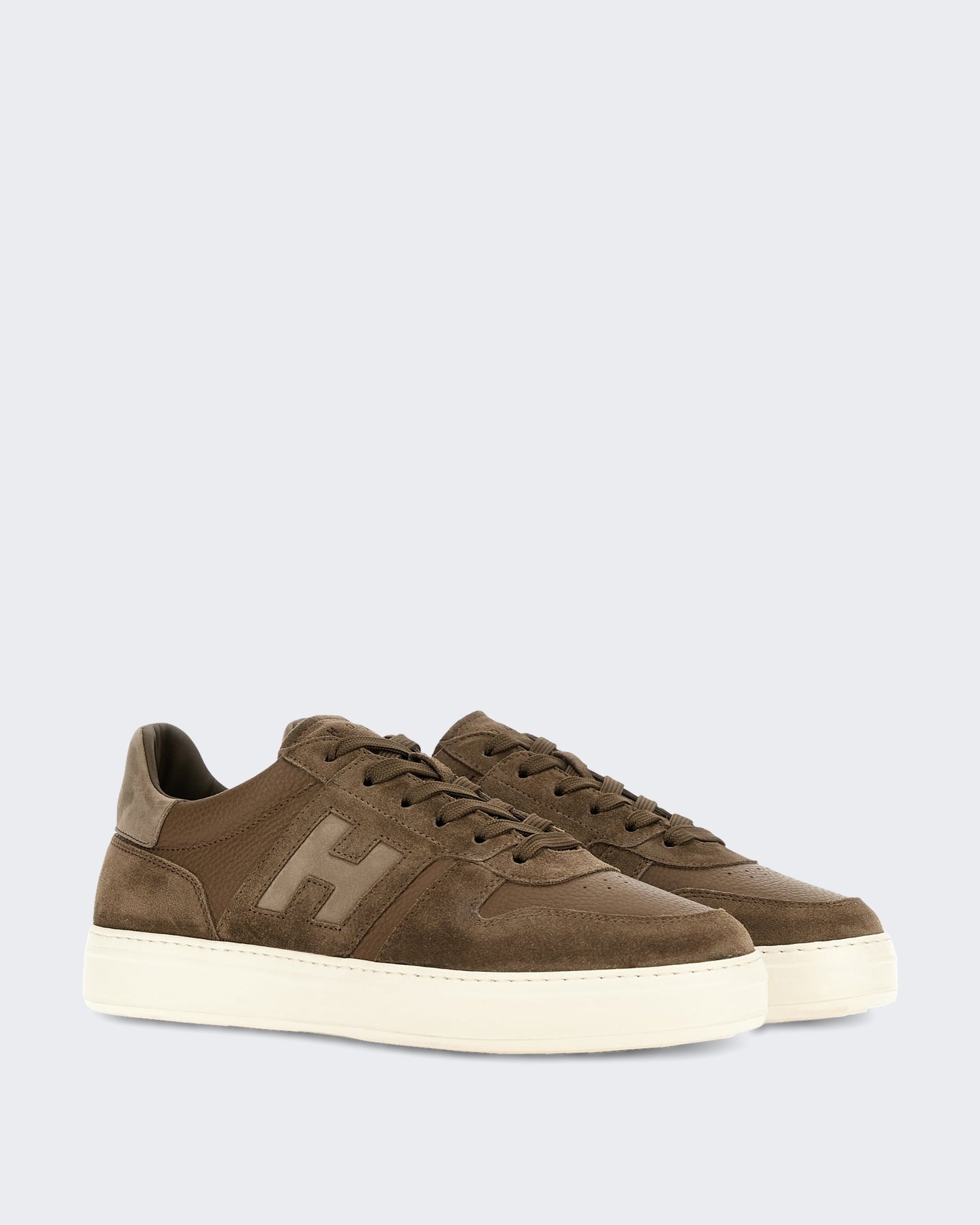 Hogan Heren Sneaker met vetersluiting en H-band detail Zwart - Eleganza.nl