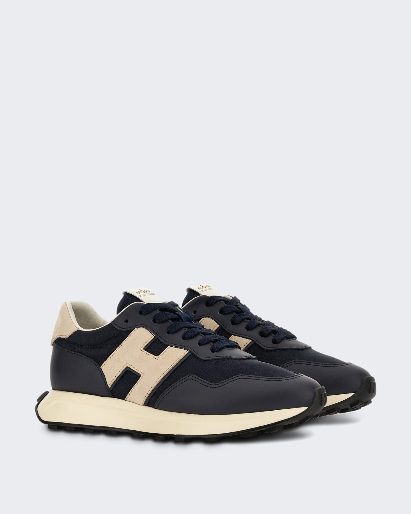 Hogan Heren Veterschoenen sneaker met H-patch detail Blauw - Eleganza.nl