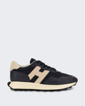Hogan Heren Veterschoenen Sneaker mit H-Patch Detail Blau