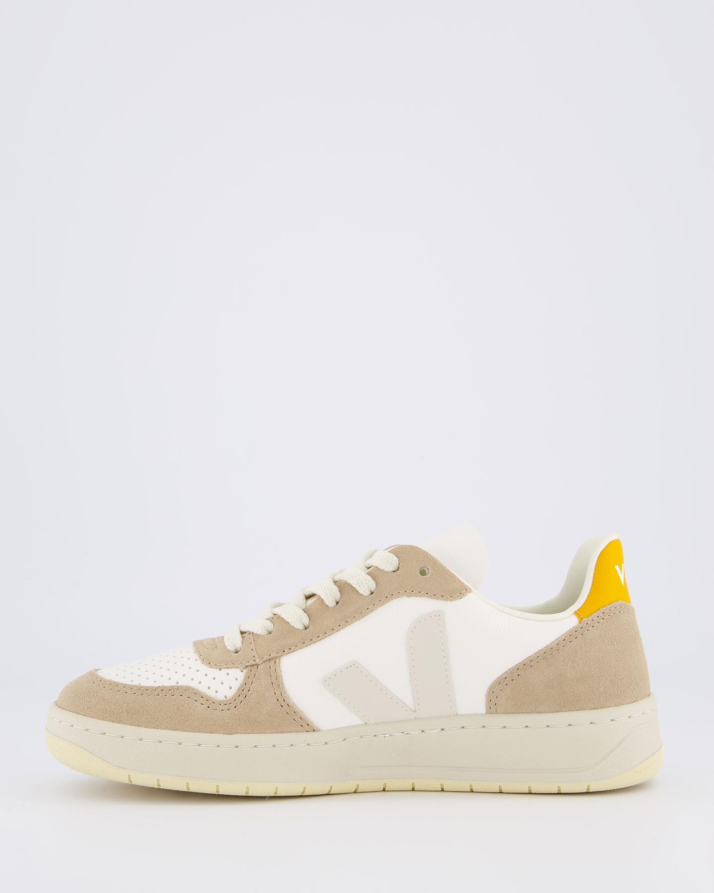 Women V-10 sneaker beige/white/yellow