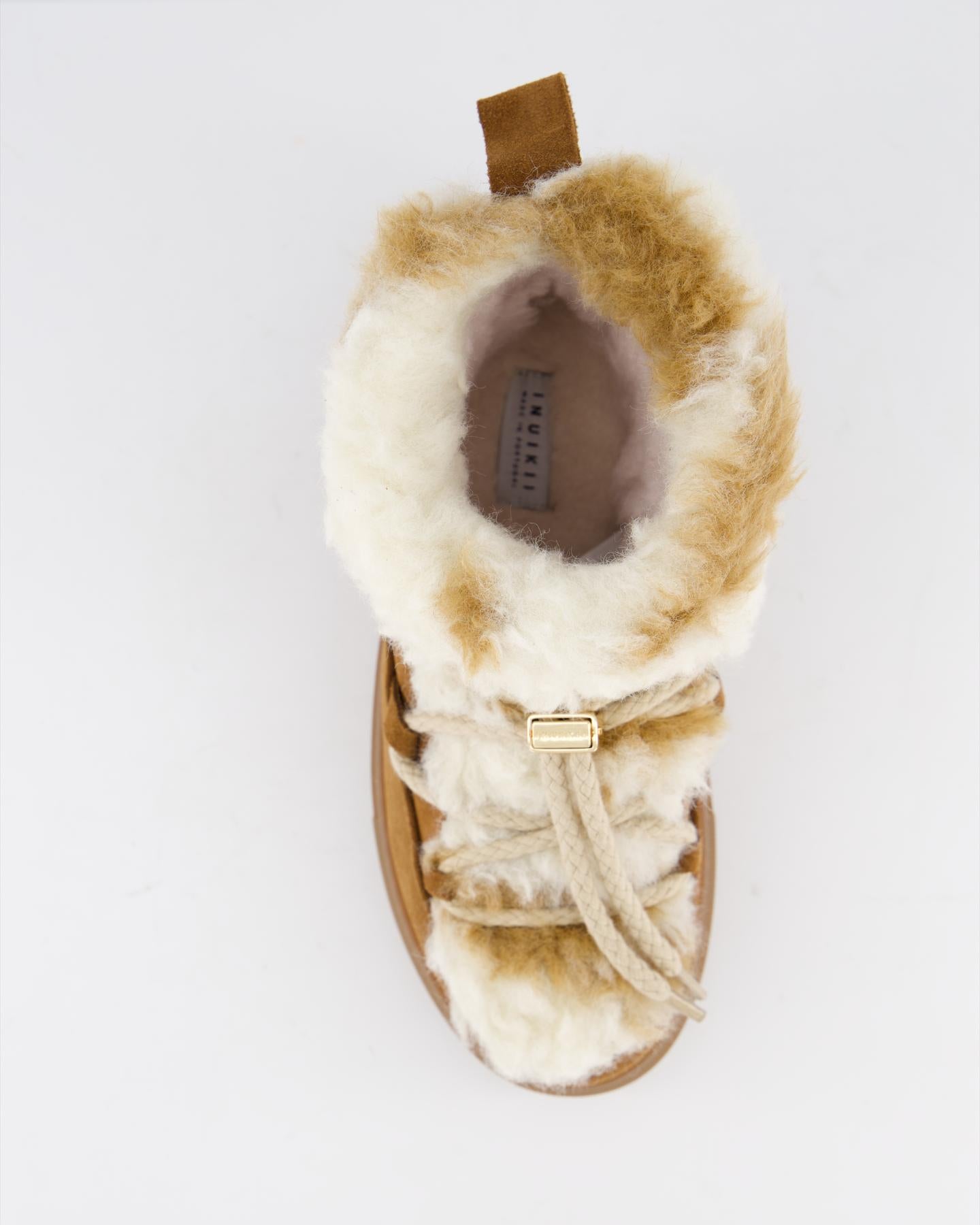 Dames Teddy Low Boot Ecru Bruin