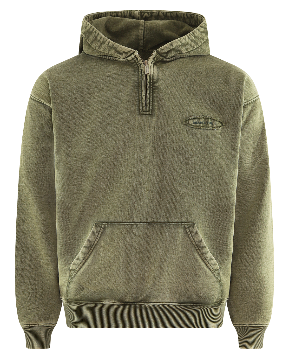 Heren Cut & Sew Quarter Zip Hoodie