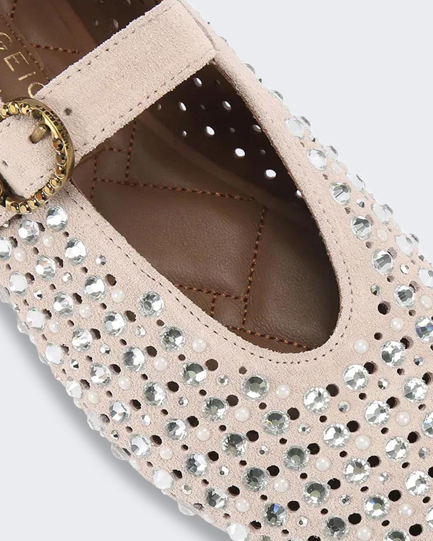 Kurt Geiger Dames Mayfair Ballet Flat Roze