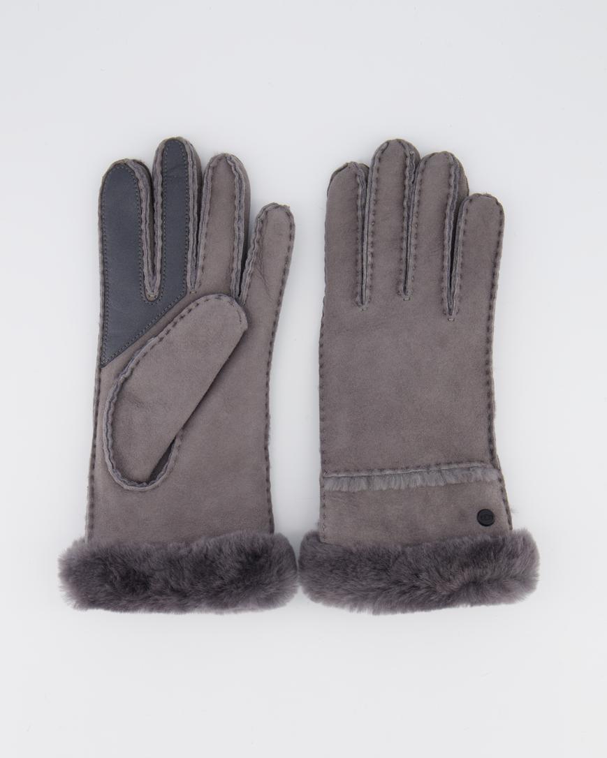 Women Sheepskin Gloves Metal