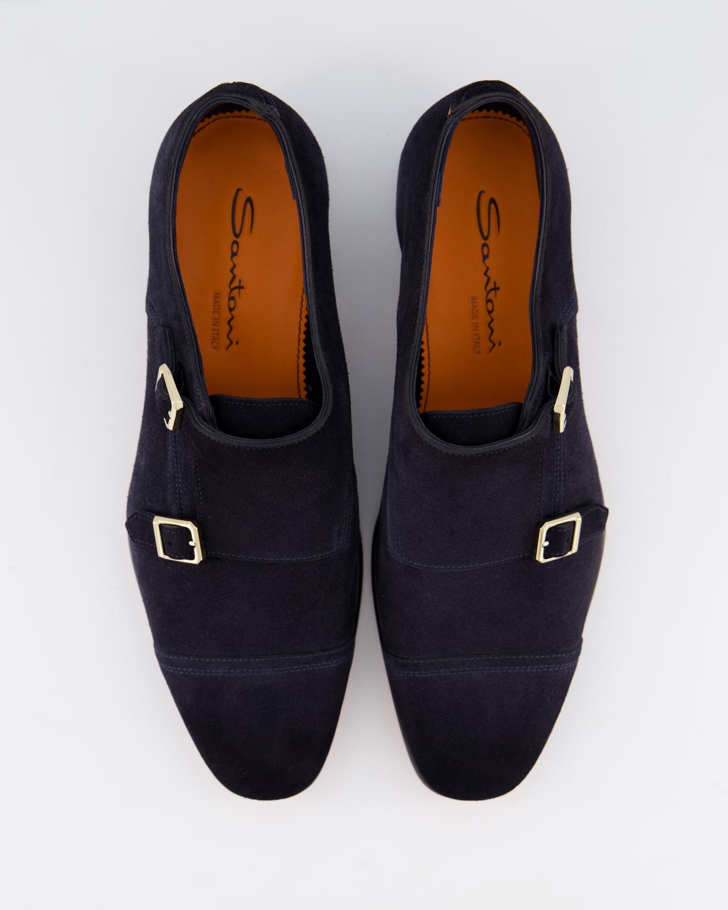 Heren Double Buckle Loafer Blauw