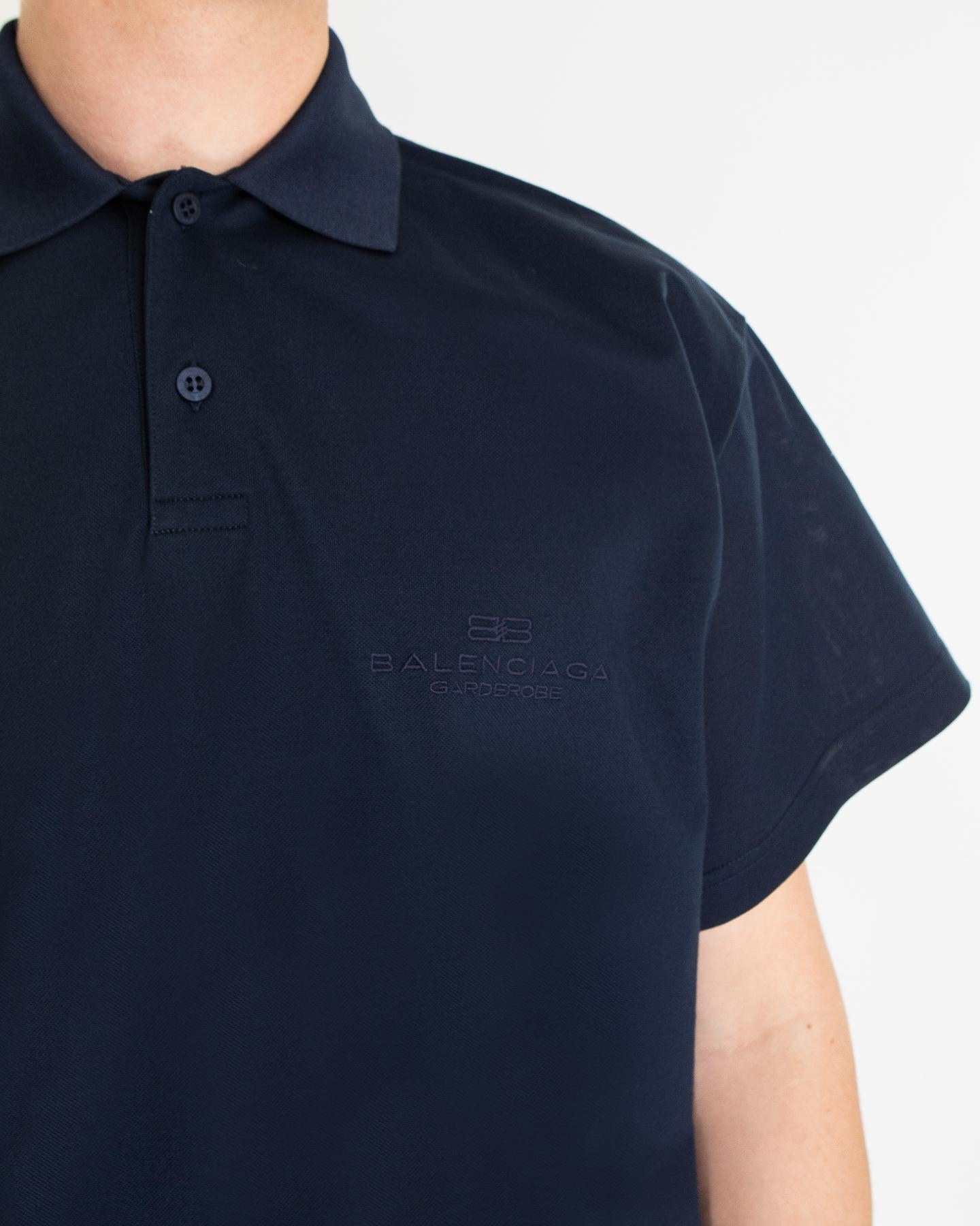 Heren Intertwined Polo Blauw