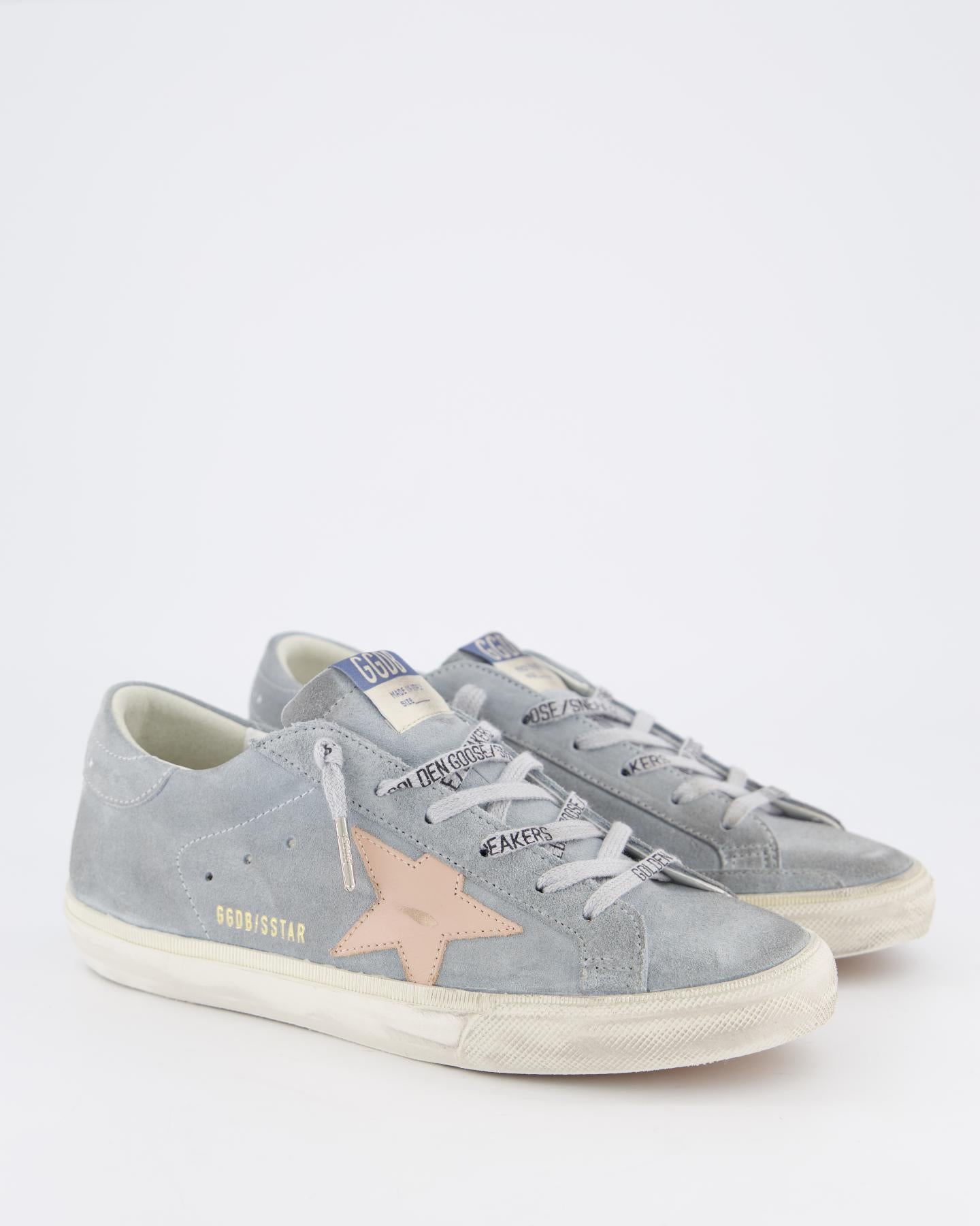 Dames Super-Star Sneaker Suede Blauw
