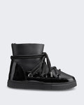 Women's Glanzende winterlaars met gladde afwerking Black