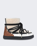 Women's Boot met krullend textuur Cream