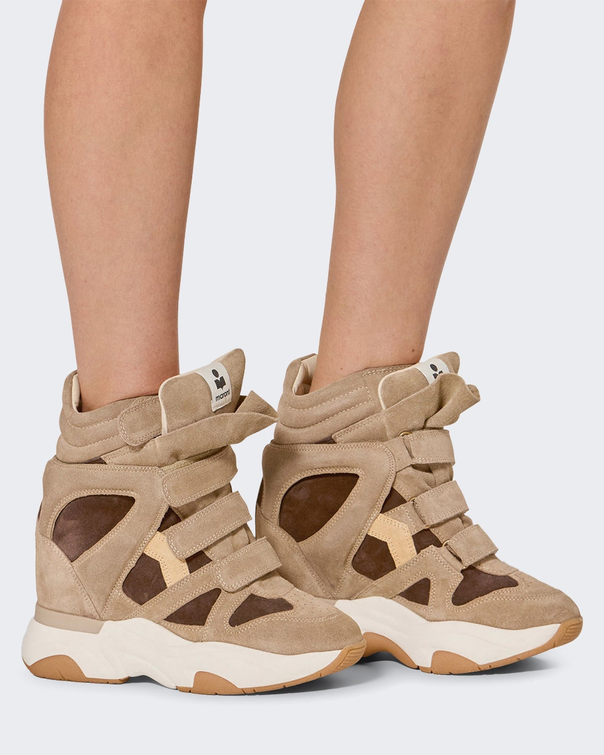 Isabel Marant Dames Balskee sneaker beige bruin - Eleganza.nl